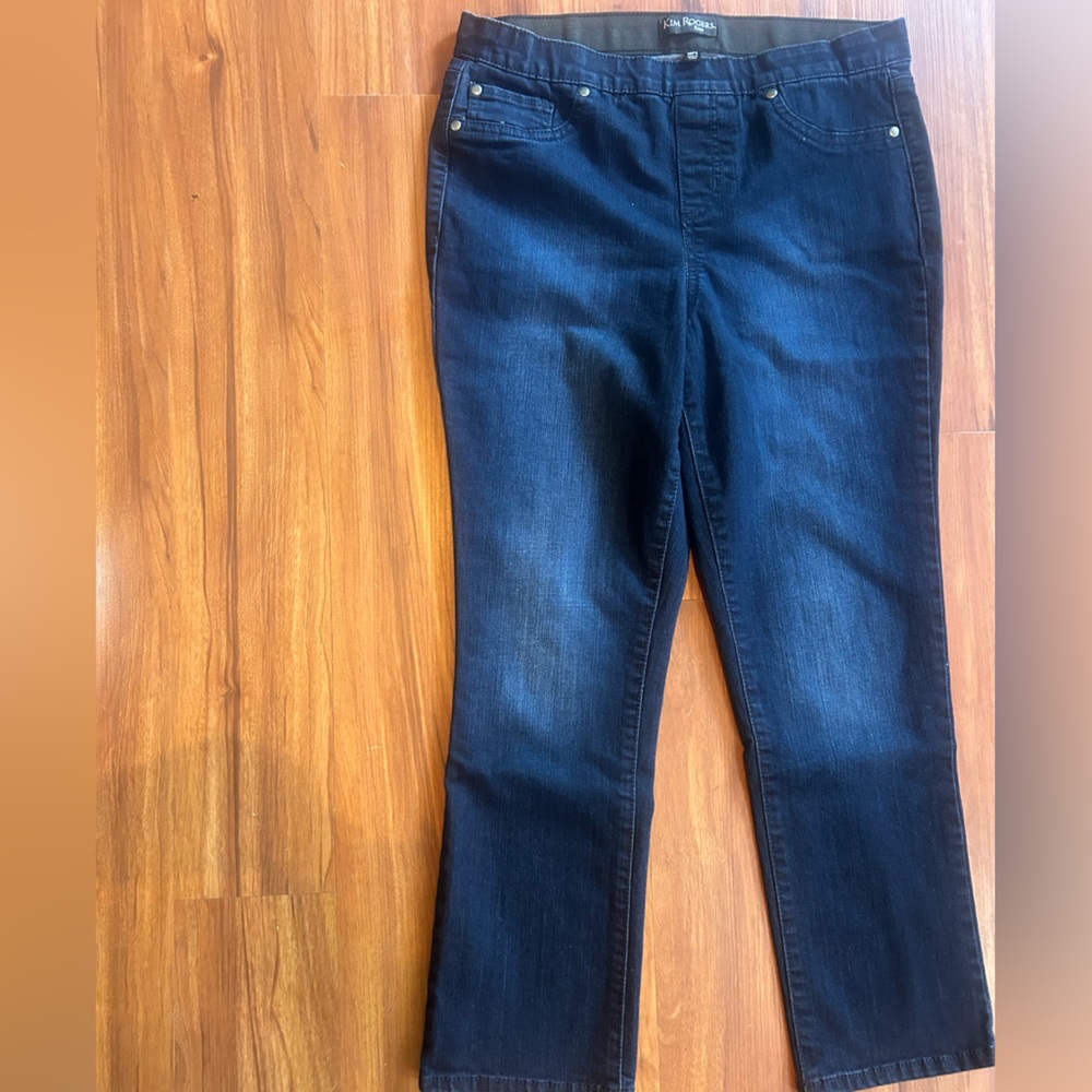 Kim Rogers Dark Indigo Straight Leg Jeans